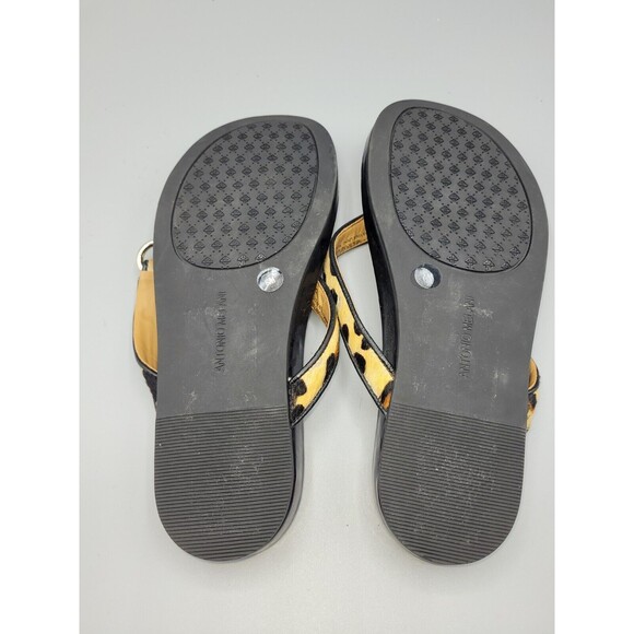 Antonio Melani Leopard Print Sandals Thongs Size 6M - Picture 3 of 4